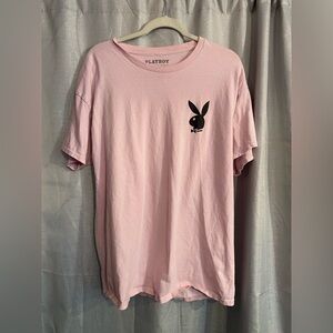 2023 PLAYBOY Kids Light Pink Tee with Black Logo